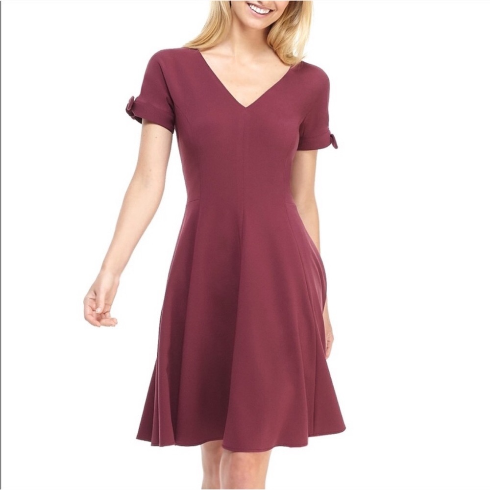 Gal Meet Glam Serena Tie Cuff Fit & Flare Dress 8